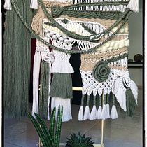 Meu projeto do curso: Introdução ao macramê: criação de um tapete decorativo. Accessor, Design, Arts, Crafts, Interior Design, Decoration, Fiber Arts, and Macramé project by Cátia Sofia Santos - 07.01.2021