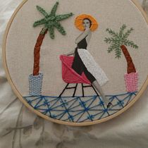Mi Proyecto del curso: Bordado en fotografías sobre tela. Photograph, Collage, Paper Craft, Printing, Embroider, and DIY project by Paula Correa - 07.04.2021