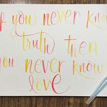 Mi Proyecto del curso: Caligrafía itálica con brush pen Ein Projekt aus dem Bereich Kalligrafie von Andrea Lopez - 05.07.2021