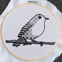 Mein Kursprojekt: Einführung in die Stickerei in Schwarz. Embroider project by roxy2809 - 07.03.2021