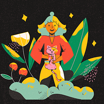 Il mio progetto del corso: Composizione creativa per illustrazione con Procreate. Ilustração tradicional, Criatividade, Ilustração digital, e Desenho digital projeto de alessia.contessi97 - 05.07.2021