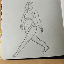 My project in Introduction to Artistic Figure Drawing course. Projekt z dziedziny Sketching, R, sunek ołówkiem,  R, sunek, R, sunek realist, czn, R i sunek anatomiczn użytkownika caroline.nieto+domes - 05.07.2021