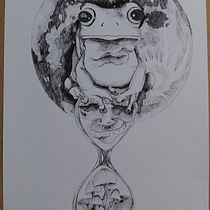 Meu projeto do curso: Ilustração surrealista com caneta fineliner Ein Projekt aus dem Bereich Traditionelle Illustration, Bleistiftzeichnung, Zeichnung, Realistische Zeichnung, Artistische Zeichnung und Illustration mit Tinte von Nadia Martins - 05.07.2021