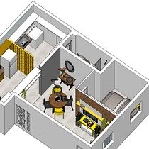 Meu projeto do curso: Design de interiores do início ao fim. Un projet de Architecture d'intérieur, Design d'intérieur , et Décoration d'intérieur de EDUARDO SILVA - 25.06.2021