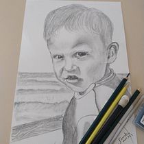 Meu projeto do curso: Retrato realista com lápis grafite. Traditional illustration, Fine Arts, Sketching, Pencil Drawing, Drawing, Portrait Drawing, Realistic Drawing, Artistic Drawing, and Figure Drawing project by Jomba Colares - 07.05.2021