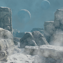 mundo hielo. 3D, Digital Illustration, and 3D Design project by Moises Hernandez Luna - 07.05.2021