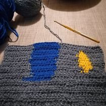 Escrito es egipcio antiguo. Decoration, DIY, Fiber Arts, and Crochet project by Carolina Espinosa - 06.30.2021