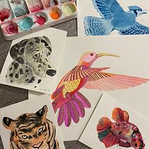 Mi Proyecto del curso: Técnicas experimentales de acuarela para principiantes . Traditional illustration, Fine Arts, Watercolor Painting, and Naturalistic Illustration project by pconde_gro - 07.04.2021