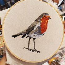 Mi Proyecto del curso: Pintar con hilo: técnicas de ilustración textil by Johanna Camacho. Ilustração tradicional, e Bordado projeto de Johanna Camacho - 04.07.2021