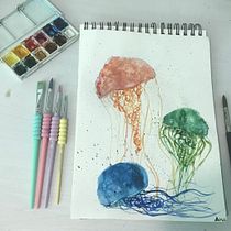 Mi Proyecto del curso: Técnicas modernas de acuarela. Un progetto di Illustrazione tradizionale, Belle arti, Pittura e Pittura ad acquerello di cargoleta 77 - 06.07.2021