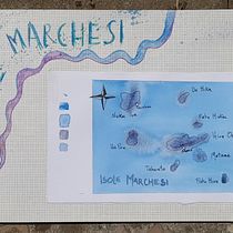 Diario di viaggio ad acquerello. Isole Marchesi.. Traditional illustration, Watercolor Painting, Architectural Illustration, and Sketchbook project by Tosca D'Aprile - 07.06.2021