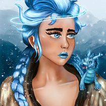 Mi Proyecto del curso: Retratos digitales de fantasía con Photoshop. Ilustração tradicional, Desenho, Ilustração digital, Desenho de retrato, Desenho digital, e Pintura digital projeto de Simon Fuquen - 06.07.2021