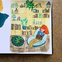 Mon projet du cours : Carnet de croquis pour explorer votre style de dessin. Traditional illustration, Sketching, Creativit, Drawing, Watercolor Painting, Sketchbook, and Gouache Painting project by marauxclara - 07.15.2021