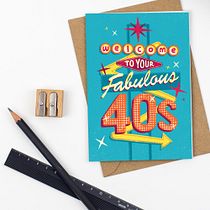 Fabulous 40s Greeting Card Design. Traditional illustration, Digital Illustration, and Digital Painting project by Jonathan Hall - 07.05.2021