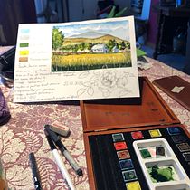 Il mio progetto del corso: Diario di viaggio ad acquerello. Traditional illustration, Architectural Illustration, and Sketchbook project by Valeria Maciocia - 07.10.2021