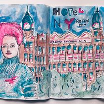 My project in Artistic Watercolor Sketching: Dare to Express Your Ideas course. Traditional illustration, Sketching, Creativit, Drawing, Watercolor Painting, and Sketchbook project by Masja - 06.12.2021