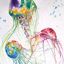 My project in Modern Watercolor Techniques course. Un progetto di Illustrazione tradizionale, Belle arti, Pittura e Pittura ad acquerello di Annikki Aruväli - 08.07.2021