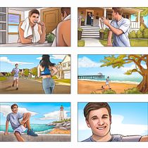 My project in Storyboard Illustration with Procreate course. Ilustração tradicional, Ilustração digital, Stor, telling, Stor, e board projeto de tkachenkomawa - 08.07.2021