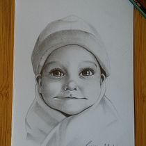 Meu projeto do curso: Introdução ao desenho de retrato. Projekt z dziedziny Trad, c, jna ilustracja,  Sztuki piękne, R, sunek ołówkiem, Portret,  R, sunek art, st, czn, R, sunek anatomiczn,  R i sunek użytkownika Larissa Medeiros de Souza - 07.02.2021