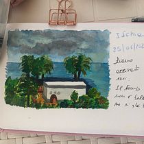 Il mio progetto del corso: Diario di viaggio ad acquerello. Traditional illustration, Watercolor Painting, Architectural Illustration, and Sketchbook project by Jo Sinagra - 07.08.2021