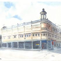 My project in Architectural Sketching with Watercolor and Ink course. Sketching, Drawing, Watercolor Painting, Architectural Illustration, Sketchbook & Ink Illustration project by waiyoke - 07.07.2021