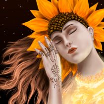 My project in Digital Fantasy Portraits with Photoshop course (Children of the Sun). Ilustração tradicional, Desenho, Ilustração digital, Desenho de retrato, Desenho digital, e Pintura digital projeto de Kristina Voznaya - 08.07.2021