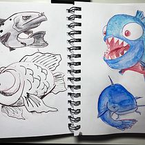 My project in Illustration Techniques to Unlock your Creativity course. Design, Traditional illustration, Fine Arts, Painting, Creativit, Creating with Kids, and Sketchbook project by Jason Marcum - 07.08.2021
