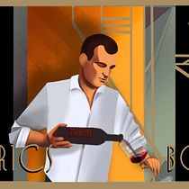 My project in Art Deco Style for Digital Illustration course  - Illustration for the owner of a liquor store in our city. Un progetto di Illustrazione tradizionale, Belle arti, Design di poster , Illustrazione digitale e Pubblicità di Natalia Staroseltceva - 09.07.2021