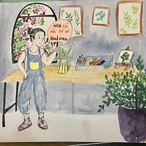 My project in Exploratory Sketchbook: Find Your Drawing Style course. Traditional illustration, Sketching, Creativit, Drawing, Watercolor Painting, Sketchbook, and Gouache Painting project by Phuong Vu - 07.10.2021