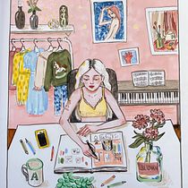 My project in Exploratory Sketchbook: Find Your Drawing Style course. Traditional illustration, Sketching, Creativit, Drawing, Watercolor Painting, Sketchbook, and Gouache Painting project by Ane4ka Barbershop - 07.11.2021