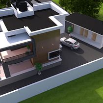My project in 3D Architectural Design and Modeling with Revit course. Projekt z dziedziny 3D,  Architektura, Architektura wnętrz,  Modelowanie 3D, Architektura c, frowa i Wizualizacja architektoniczna użytkownika Oladele Felix Ogunrinde - 11.07.2021