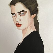 Mi Proyecto del curso: Retrato en acuarela a partir de una fotografía. Traditional illustration, Watercolor Painting, and Portrait Drawing project by martarouraventura - 06.06.2021