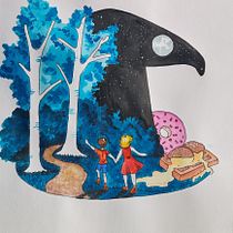 My project in Introduction to Children’s Illustration course. Traditional illustration, Fine Arts, Painting, Pencil Drawing, Drawing, Watercolor Painting, Children's Illustration, and Narrative project by Demeuldre Vanessa - 07.11.2021