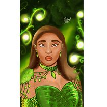 My Photoshop portrait of the Queen of the Elves . Ilustração tradicional, Desenho, Ilustração digital, Desenho de retrato, Desenho digital, e Pintura digital projeto de 77 - 10.07.2021