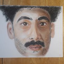 Mi Proyecto del curso: Retrato realista al pastel tiza. Fine Arts, Portrait Drawing, and Realistic Drawing project by Marisa Rizzolo - 07.01.2021