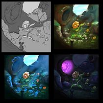 Mi Proyecto del curso: Teoría del color: cómo aplicarla a tus imágenes. Un proyecto de Ilustración digital, Concept Art, Pintura digital, Teoría del color e Ilustración tradicional de criavilam - 11.07.2021