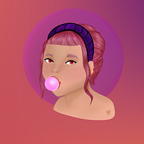 My project in Female Character Portraits in Procreate course. Projekt z dziedziny Trad, c, jna ilustracja, Ilustracja c, frowa, R, sunek c i frow użytkownika Mayra Cruz - 12.07.2021