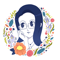 Meu projeto do curso: Retrato ilustrado com elementos botânicos. Un progetto di Illustrazione tradizionale, Illustrazione digitale, Illustrazione botanica e Disegno digitale di Fernanda - 11.07.2021