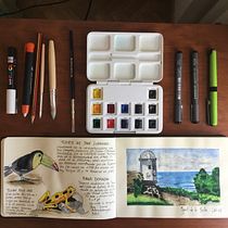 Cuaderno de viaje - Fuerte de San Lorenzo (Panamá). Traditional illustration, Watercolor Painting, Architectural Illustration, and Sketchbook project by Miguel De la Marta Cienfuegos - 07.13.2021