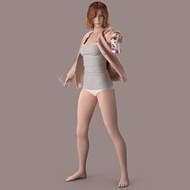 Fan art Gambito de Dama (curso Marvelous Designer). 3D, Modelagem 3D, Design de personagens 3D, e 3D Design projeto de hugomontiel_ - 12.07.2021