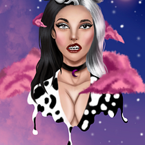 Meu projeto do curso: Retrato digital no Photoshop com um toque de fantasia. Traditional illustration, Drawing, Digital Illustration, Portrait Drawing, Digital Drawing, and Digital Painting project by Jonathan Costa Gomes - 07.13.2021