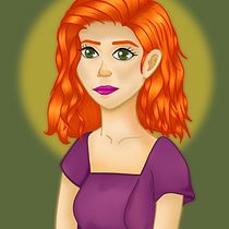 Mi Proyecto del curso: Retrato de personajes femeninos con Procreate. Projekt z dziedziny Trad, c, jna ilustracja, Ilustracja c, frowa, R, sunek c i frow użytkownika Jennifer Madero - 14.07.2021
