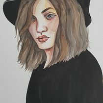 My project in Watercolor Portrait from a Photo course. Traditional illustration, Watercolor Painting, and Portrait Drawing project by Miawyu Gan - 07.11.2021