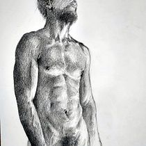 My project in Dynamic Figure Drawing course. Un projet de Beaux Arts, Esquisse , Dessin au cra, on, Dessin , et Dessin réaliste de marco_piccinni_mp - 14.07.2021