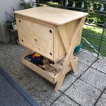 Pizza oven cart. Un progetto di Artigianato, Design e creazione di mobili, Interior design, DIY e Falegnameria  di amilisic - 13.07.2021