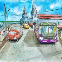Meu projeto do curso: Paisagens urbanas em aquarela. Un projet de Beaux Arts, Aquarelle et Illustration architecturale de Hamilton Braga - 14.07.2021