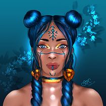 Mi Proyecto del curso: Retratos digitales de fantasía con Photoshop. Ilustração tradicional, Desenho, Ilustração digital, Desenho de retrato, Desenho digital, e Pintura digital projeto de Diana Carmona - 23.07.2021