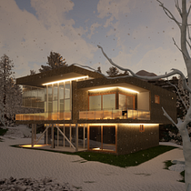 Mi Proyecto del curso: Diseño y modelado arquitectónico 3D con Revit. Projekt z dziedziny 3D,  Architektura, Architektura wnętrz,  Modelowanie 3D, Architektura c, frowa i Wizualizacja architektoniczna użytkownika lucilaandradeh98 - 10.07.2021