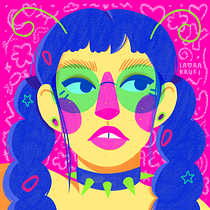 Meu projeto do curso: Composição criativa para ilustração com Procreate. Ilustração tradicional, Criatividade, Ilustração digital, e Desenho digital projeto de Laura S Kfoury - 14.07.2021