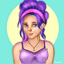 Mi Proyecto del curso: Retrato de personajes femeninos con Procreate. Projekt z dziedziny Trad, c, jna ilustracja, Ilustracja c, frowa, R, sunek c i frow użytkownika mapy198888 - 15.07.2021